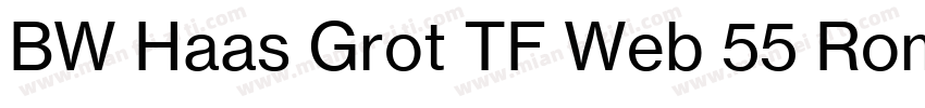 BW Haas Grot TF Web 55 Roman字体转换